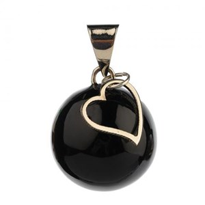 Bola de grossesse collier noir taille