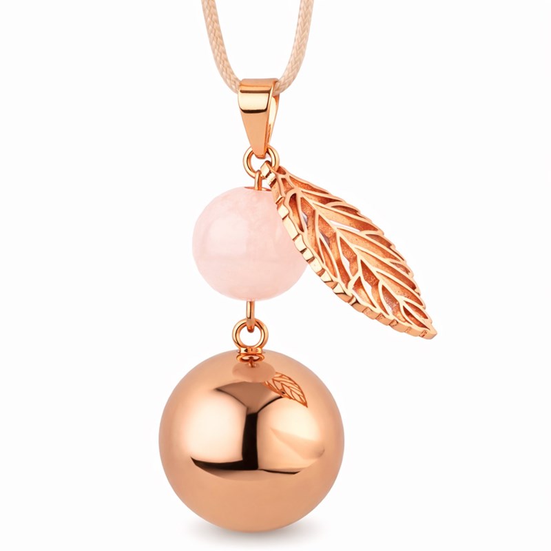 Bola de grossesse collier perle feuille