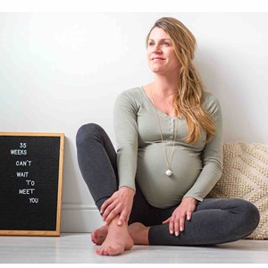 Bola de grossesse collier perle feuille