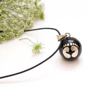 Collier bola de grossesse bijoux pierre