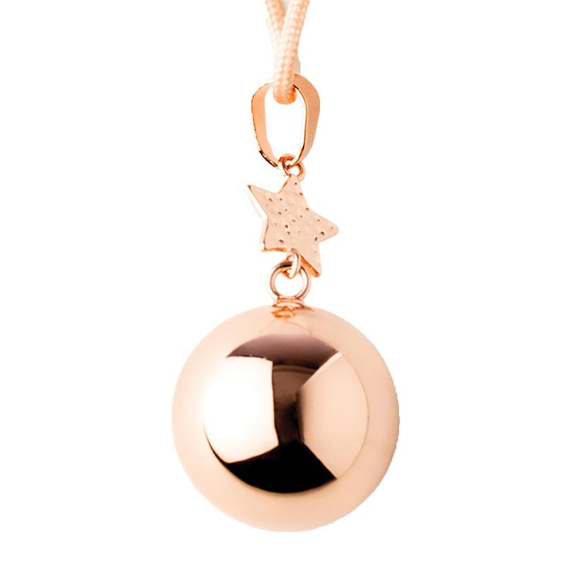 Collier bola de grossesse star rose