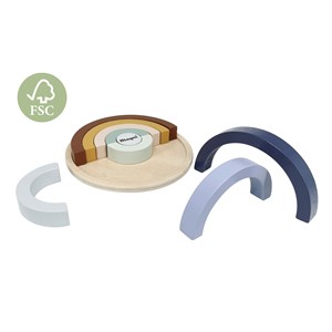 Jouet en bois - puzzle arc-en-ciel