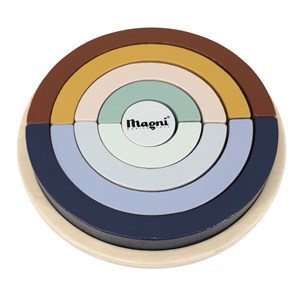 Jouet en bois puzzle arc-en-ciel