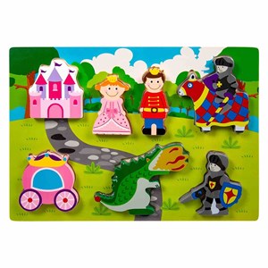 Puzzle bois bébé princesse chevalier