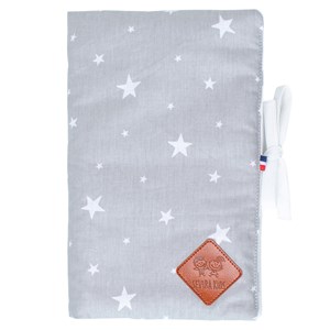 Protège carnet santé bébé coton gris 17