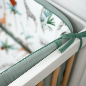 Tour de lit universel gaze coton safari