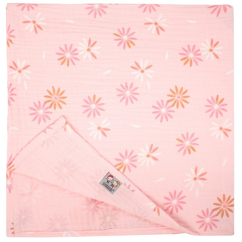 Lange gaze de coton rosella - 60x60 cm