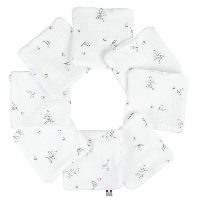 Lingettes lavables 8 pièces, melody