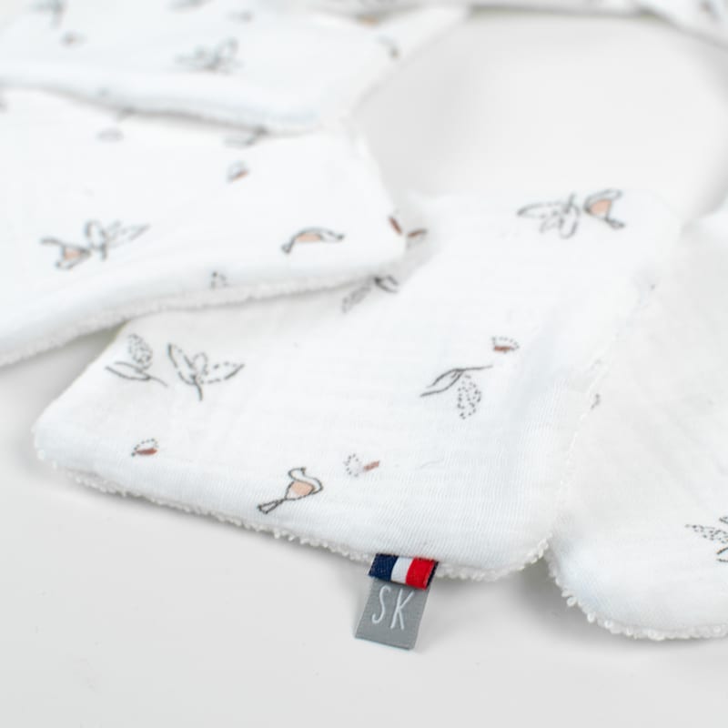 Lingettes bébé lavables 8 pièces melody (Sevira Kids) - Image 1
