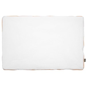 Oreiller réversible gaze coton bleuet