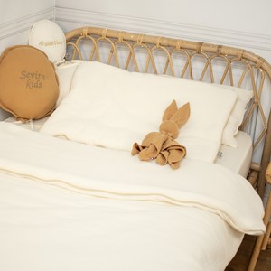 Couette et oreiller prêt à dormir écru