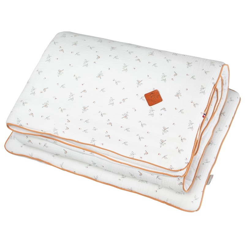 Couette et oreiller gaze de coton melody
