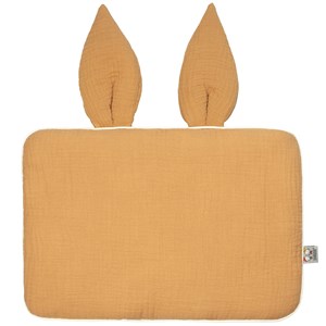 Oreiller lapin en gaze de coton, jeanne