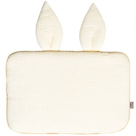 Oreiller plat lapin gaze de coton