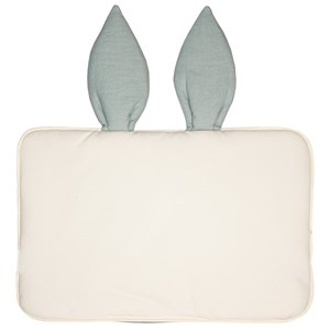 Oreiller extra plat lapin en lin vert