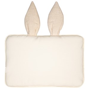 Oreiller extra plat lapin en lin beige