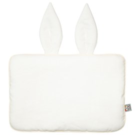 Oreiller extra plat lapin en lin écru