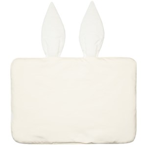 Oreiller extra plat lapin en lin écru