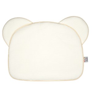 Oreiller extra plat ourson en gaze de