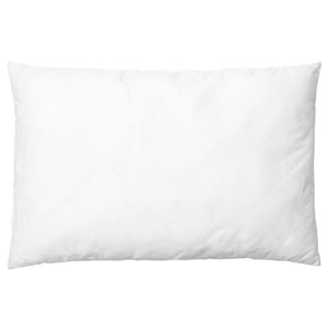 Oreiller en coton moelleux blanc 60 x