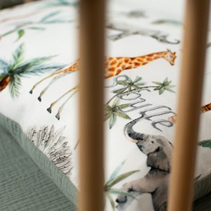 Taie d'oreiller coton réversible safari