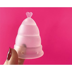 Cup menstruelle transparente avec boite