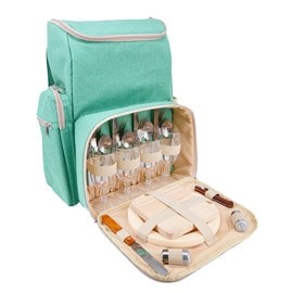 Sac à dos pique-nique vert kaki 4p