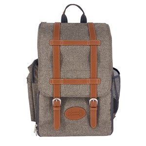 Sac à dos pique-nique escapade marron 4p