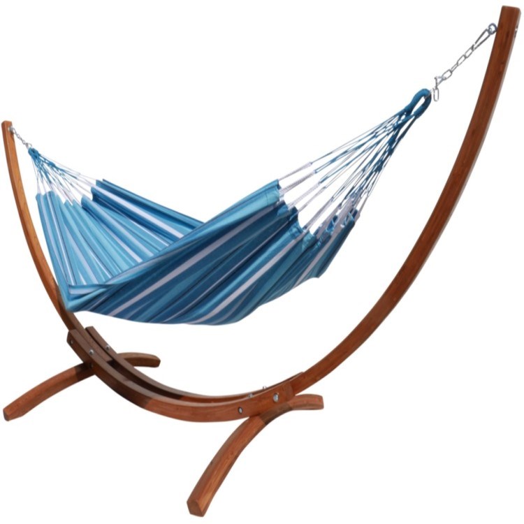 Tropical Influences - Hamac avec support bois latino l malaga
