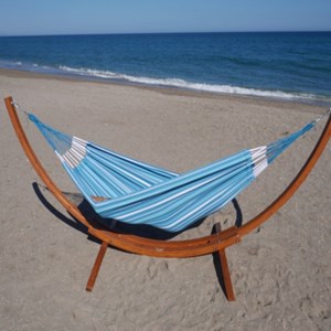 Hamac avec support bois latino l malaga