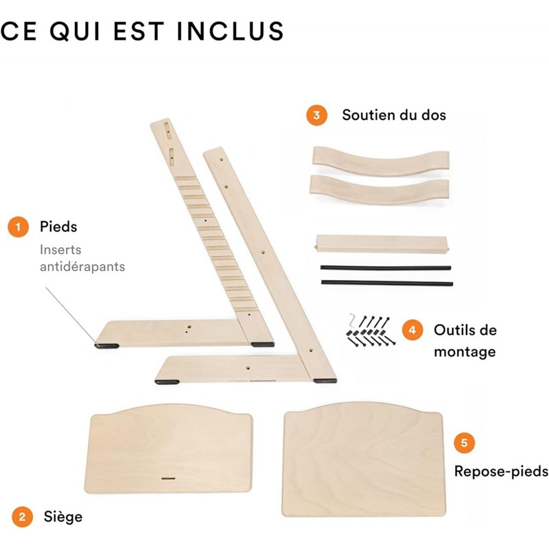 Chaise tripp trapp naturel (Stokke) - Image 2