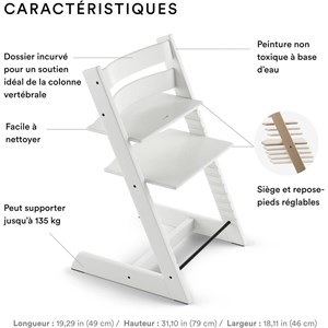 Chaise tripp trapp blanc