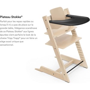 Plateau stokke - couleur noir