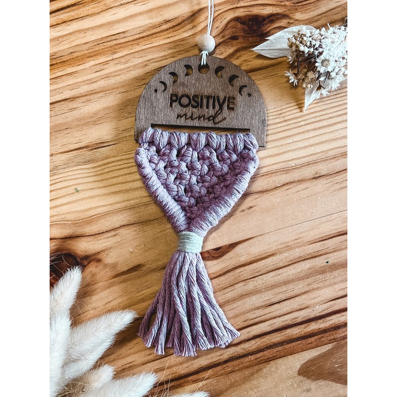 Grain de Fantaisies - Diffuseur macramé bois - pm flamingo