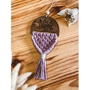 Diffuseur macramé bois - bh flamingo