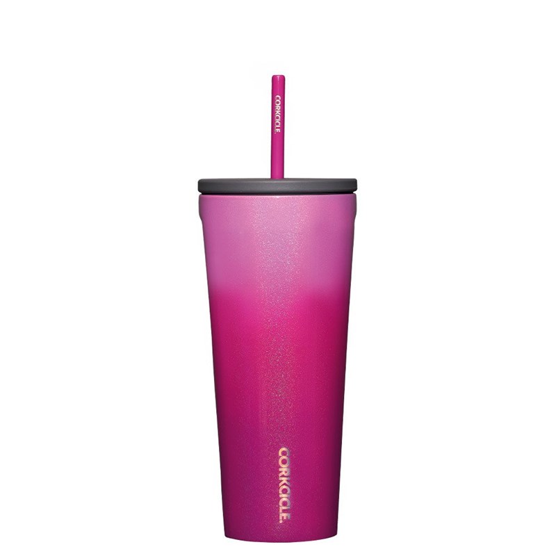 Corkcicle - Gobelet isotherme 71cl + paille  -rose