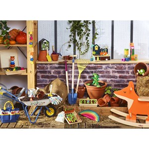 Petits outils de jardinier bois et métal