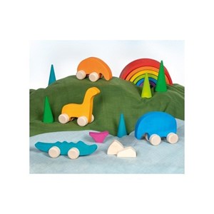 Animaux en bois à pousser