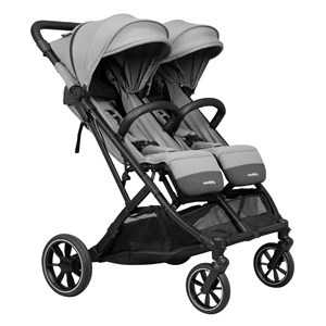 Poussette tour twin max clear grey