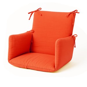 Coussin chaise haute coton bio fraise