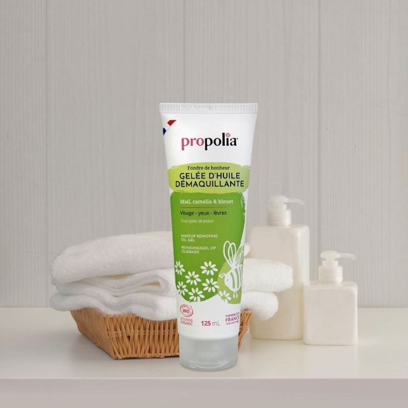 Propolia - Gelée d’huile démaquillante bio