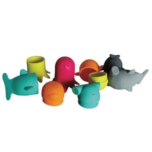 Jouets de bain en silicone büddies