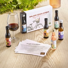 La balade œnologique : coffret de dégustation 100% vins bio français