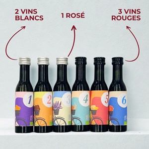 La balade œnologique : coffret de dégustation 100% vins bio français
