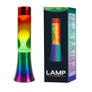 Lampe à lave en verre rainbow