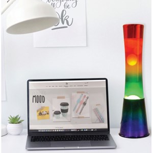 Lampe à lave en verre rainbow