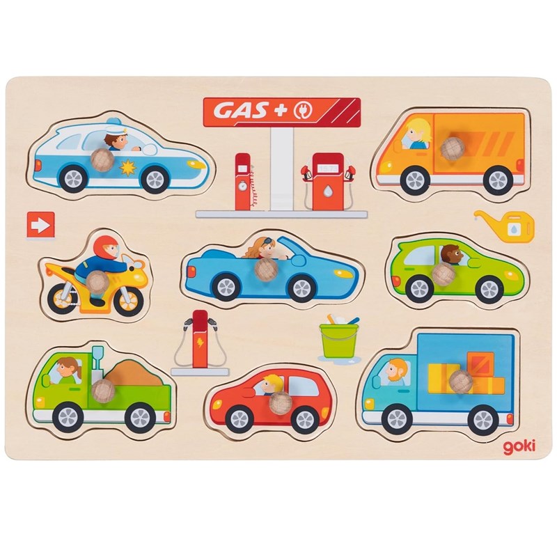 Puzzle à encastrements station service