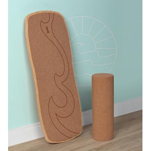 Planche d'équilibre en bois et liège