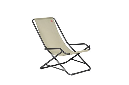 Dondolina alu ant texfil blanc beige