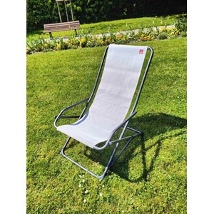 Dondolina alu ant texfil blanc gris